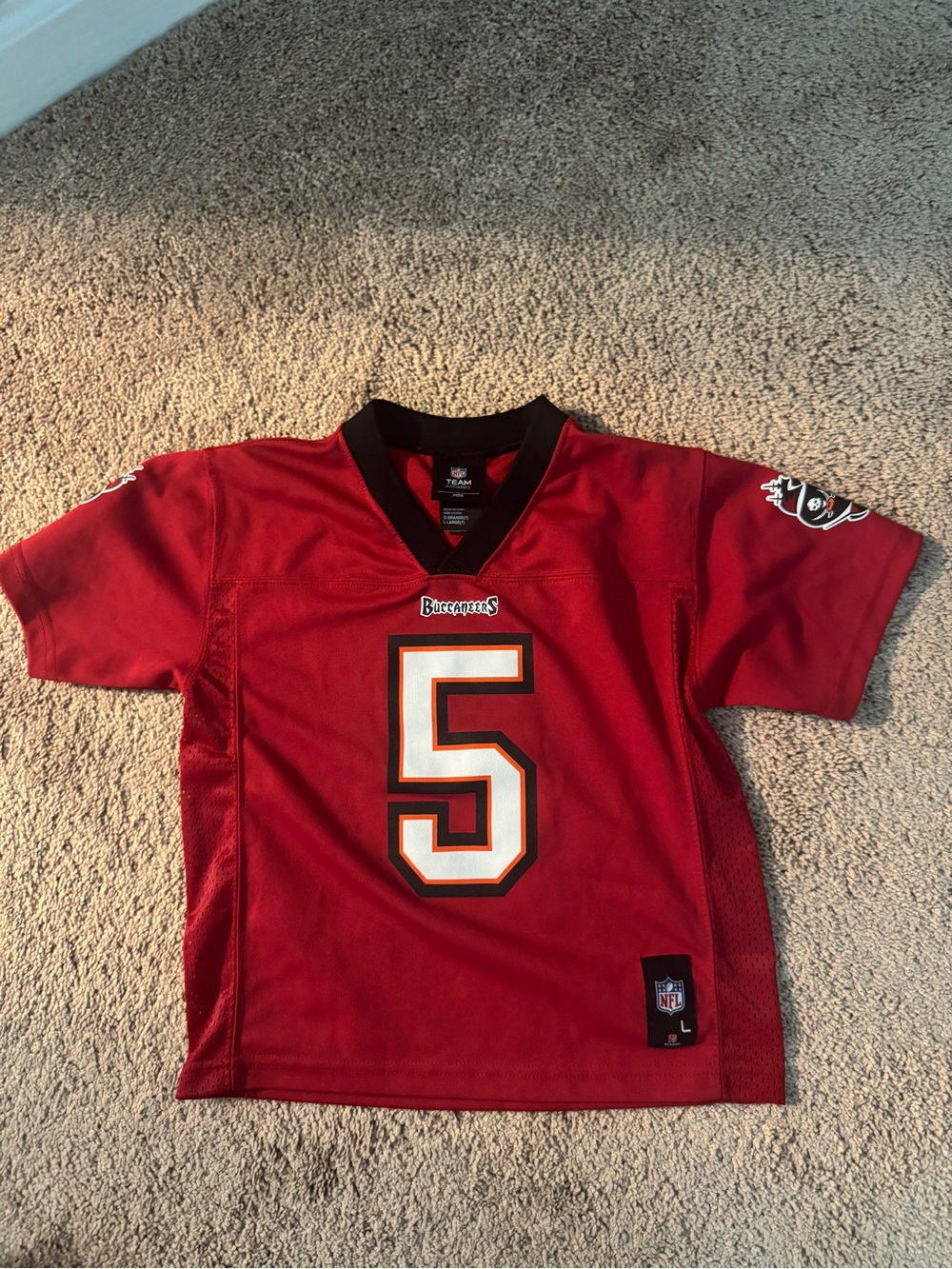 Youth Large Tampa Bay Buccaneers Josh Freeman #5 NFL Jersey